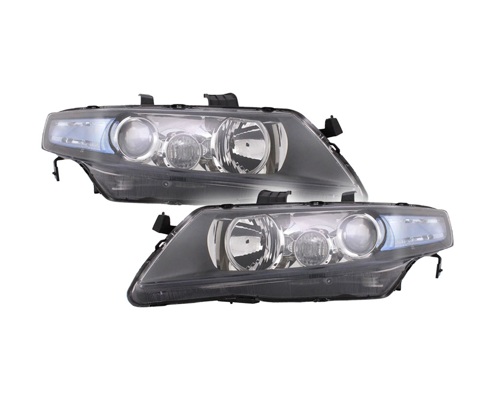 Set TYC Headlight H1/H1 O. Motor For Honda Accord VII